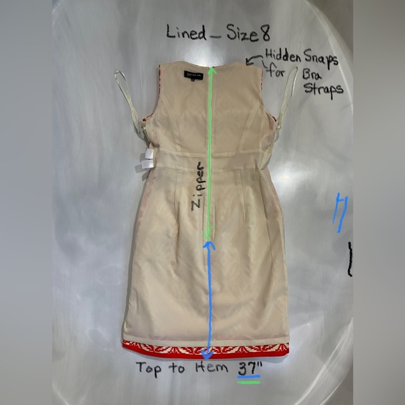 Jones New York Size 8 Woman’s Sleeveless Dress 100% Cotton Lined NWOT SALE ❗️ - Picture 8 of 13